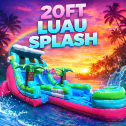20FT Luau Splash Double Lane with Deep Pool