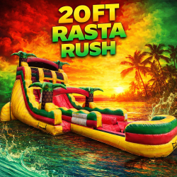 20FT Rasta Rush Double Lane with Deep Pool