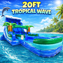 20FT Tropical Wave Double Lane with Deep Pool