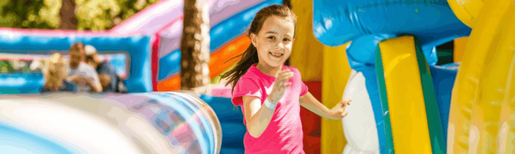 winter bounce house parties